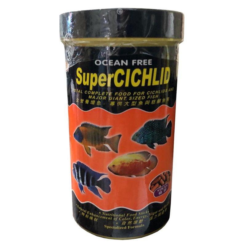 غذای ماهی آکواریوم اوشن فری مدل sup cich وزن 90 گرم