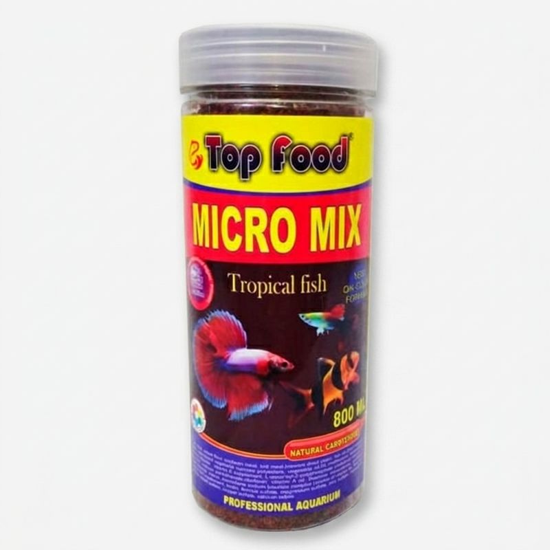 غذای ماهی تاپ فود مدل micro mix وزن 800 گرم