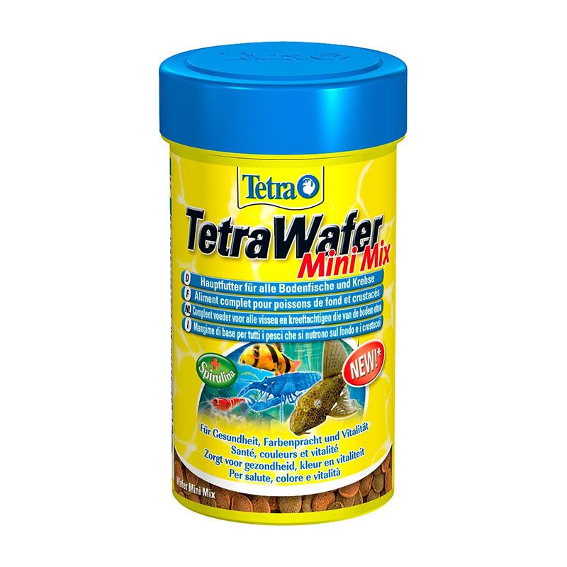 غذای ماهی تترا مدل tetra wafer mini mix وزن 52 گرم