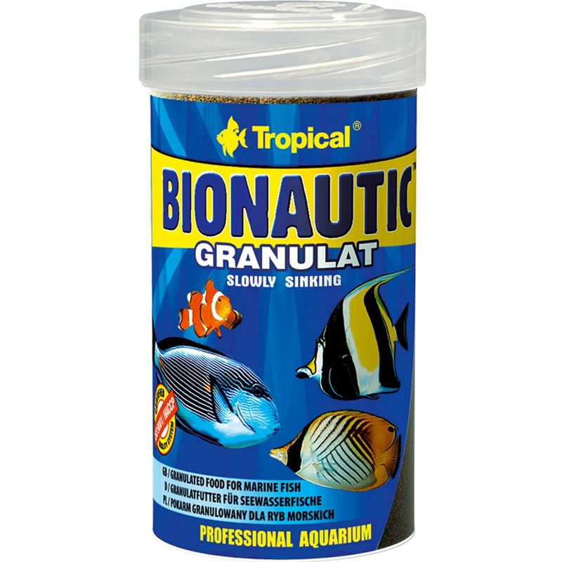 غذای ماهی تروپیکال مدل bionautic granulat وزن 55 گرم