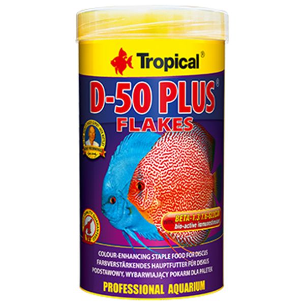 غذای ماهی تروپیکال مدل d 50 plus وزن 50 گرم