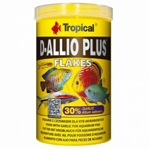 غذای ماهی تروپیکال مدل d allio plus flake وزن 200 گرم