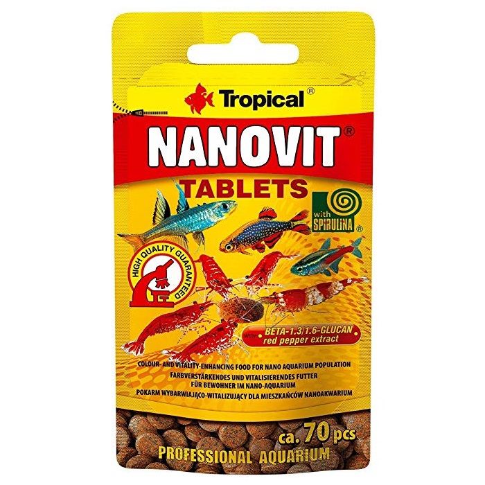 غذای ماهی تروپیکال مدل nanovit وزن 10 گرم
