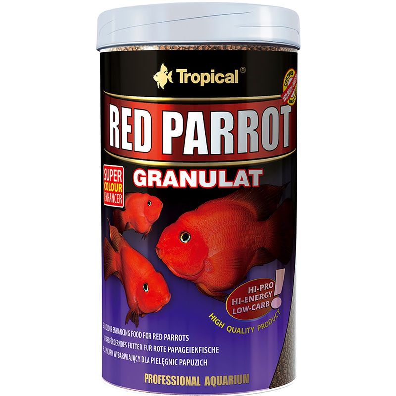 غذای ماهی تروپیکال مدل red parrot granulat وزن 100 گرم