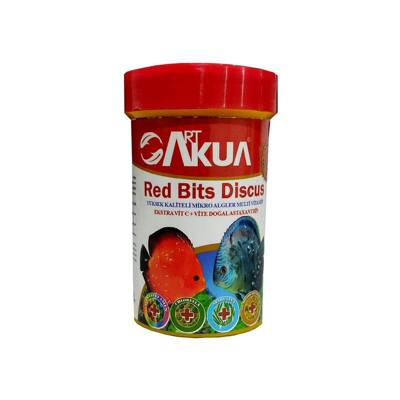 غذای ماهی دیسکس ار تی اکوا مدل red bits discus وزن 50 گرم گرم
