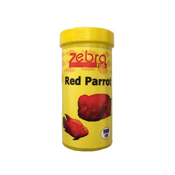 غذای ماهی زبرا مدل red parrot حجم 500 میلی لیتر