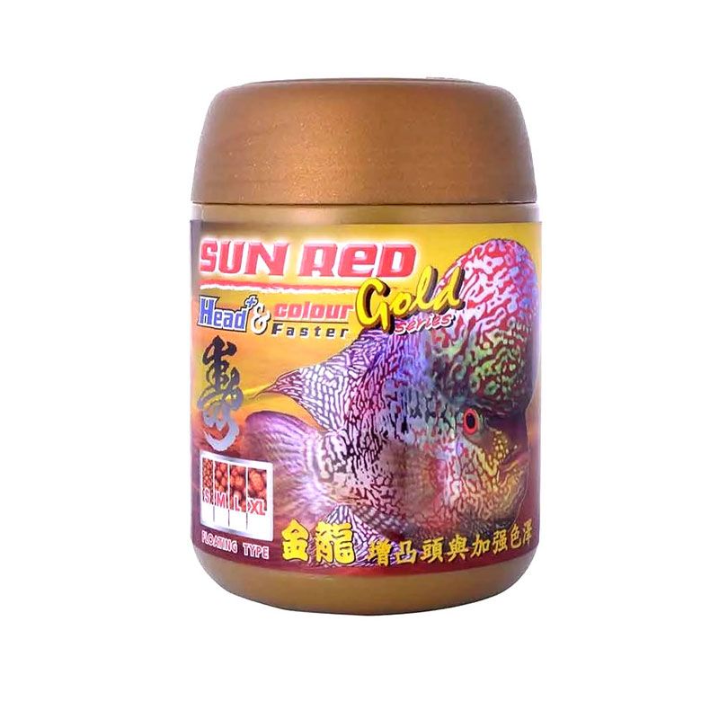 غذای ماهی فلاورهورن اوکیکو مدل sun red وزن 120 گرم