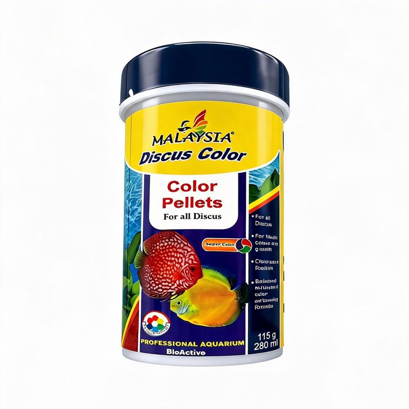 غذای ماهی مالزی مدل discus color وزن 115 گرم
