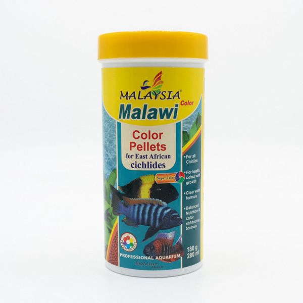 غذای ماهی مالزی مدل malawi color وزن 180 گرم