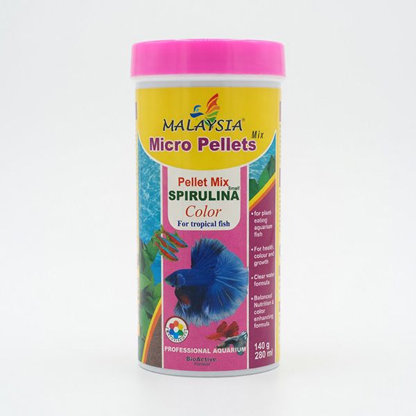 غذای ماهی مالزی مدل micro pellets mix وزن 140 گرم