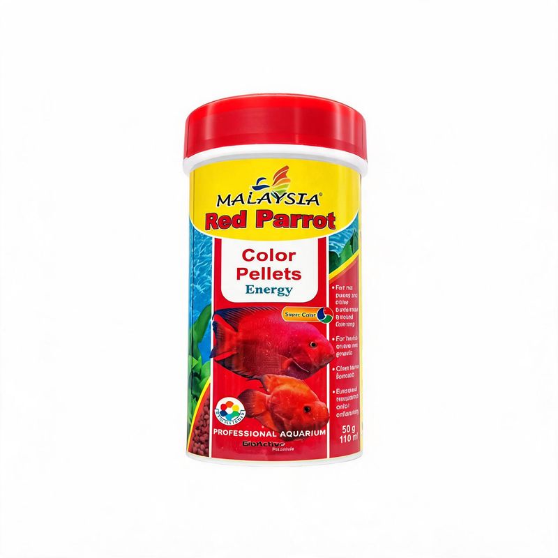 غذای ماهی مالزی مدل red parrot وزن 50 گرم