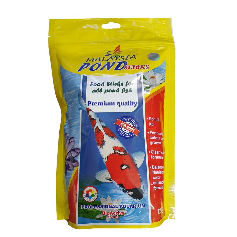 غذای ماهی مالزی مدل کوی pond stieks وزن 120 گرم