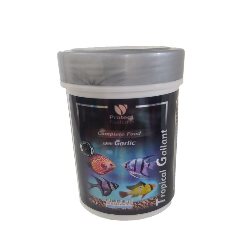 غذای ماهی پروتکت نیچر مدل tropical gallant وزن 50 گرم