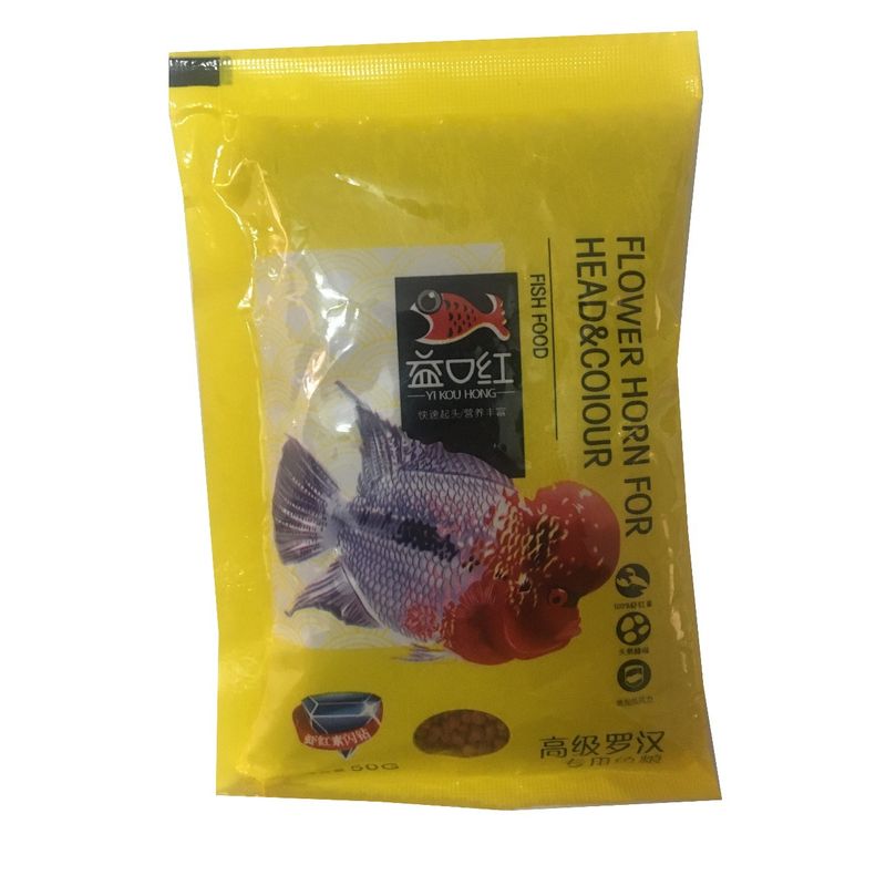 غذای ماهی کویهانگ مدل flower horn for head and color وزن 50 گرم