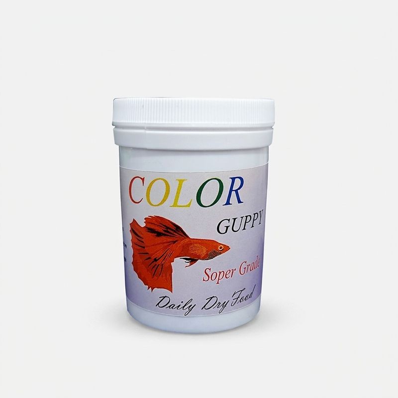 غذای ماهی گوپی مدل color وزن 150 گرم