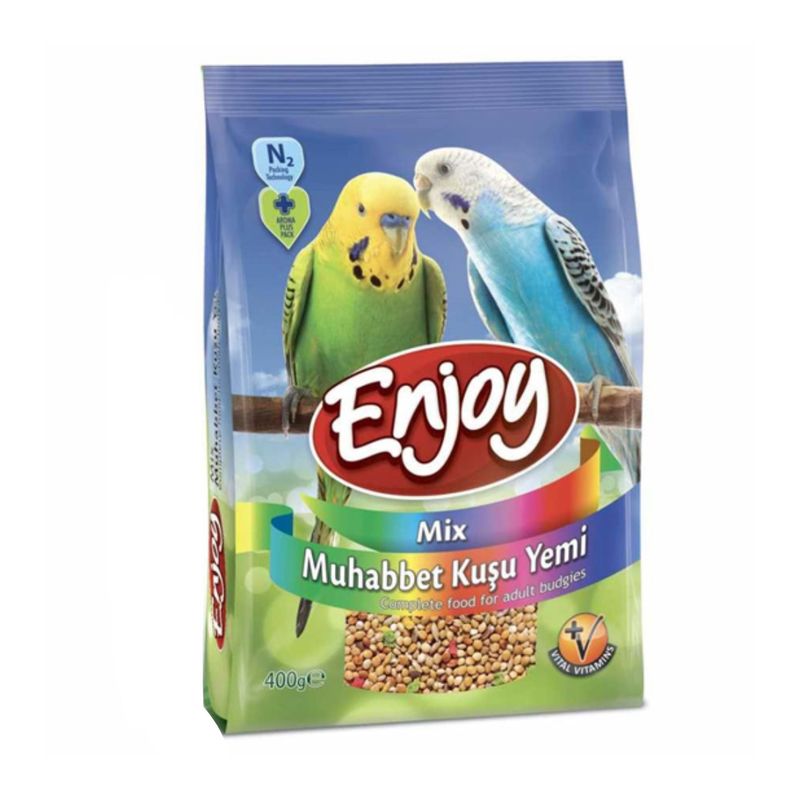 غذای مرغ عشق enjoy کد emm02 وزن 400 گرم