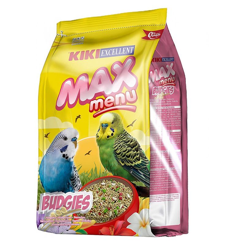غذای مرغ عشق کیکی مدل max menu مقدار 500 گرم
