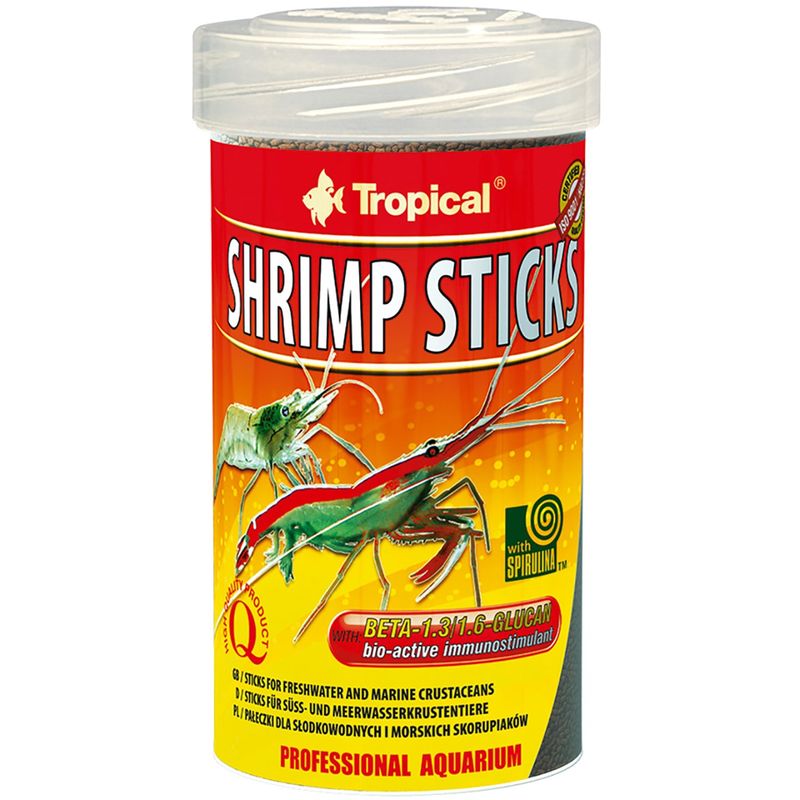 غذای میگو تروپیکال مدل shrimp sticks وزن 55 گرم