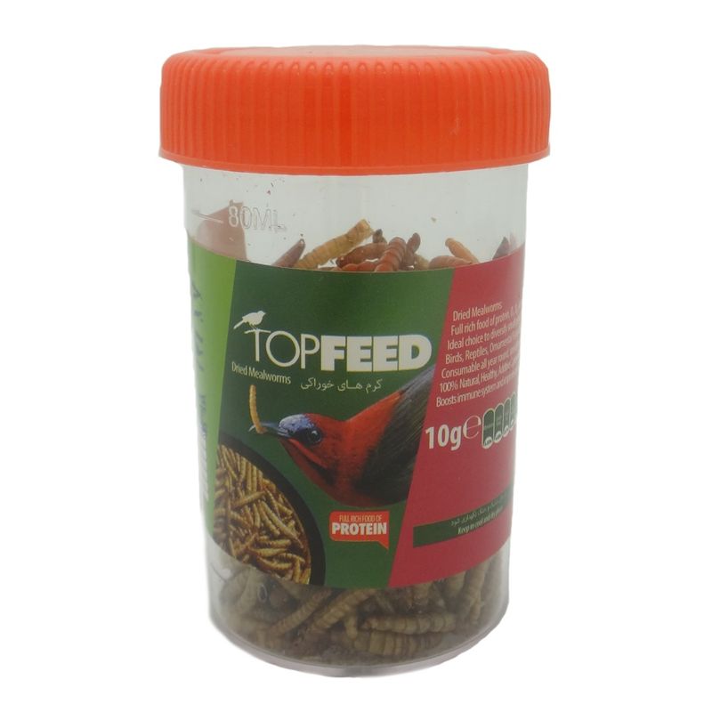 غذای پرنده تاپ فید مدل meal worm وزن 10 گرم