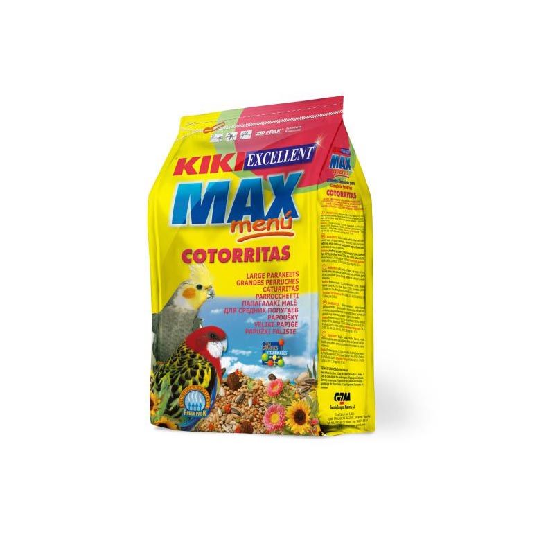 غذای پرنده عروس هلندی کیکی مدل max menu وزن 500 گرم