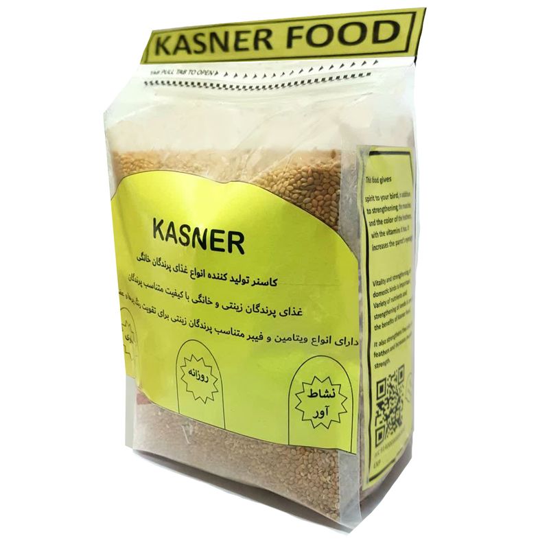 غذای پرندگان کاسنر مدل مخلوط ارزن و کتان کد vkt وزن 1400 گرم