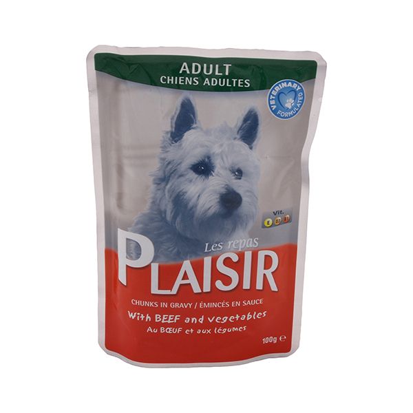 غذای پوچ سگ پلازیر مدل beef وزن 100 گرم