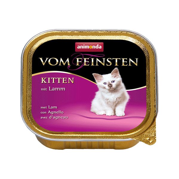 غذای پوچ گربه انیموندا مدل vom feinsten kitten lamb وزن 100 گرم