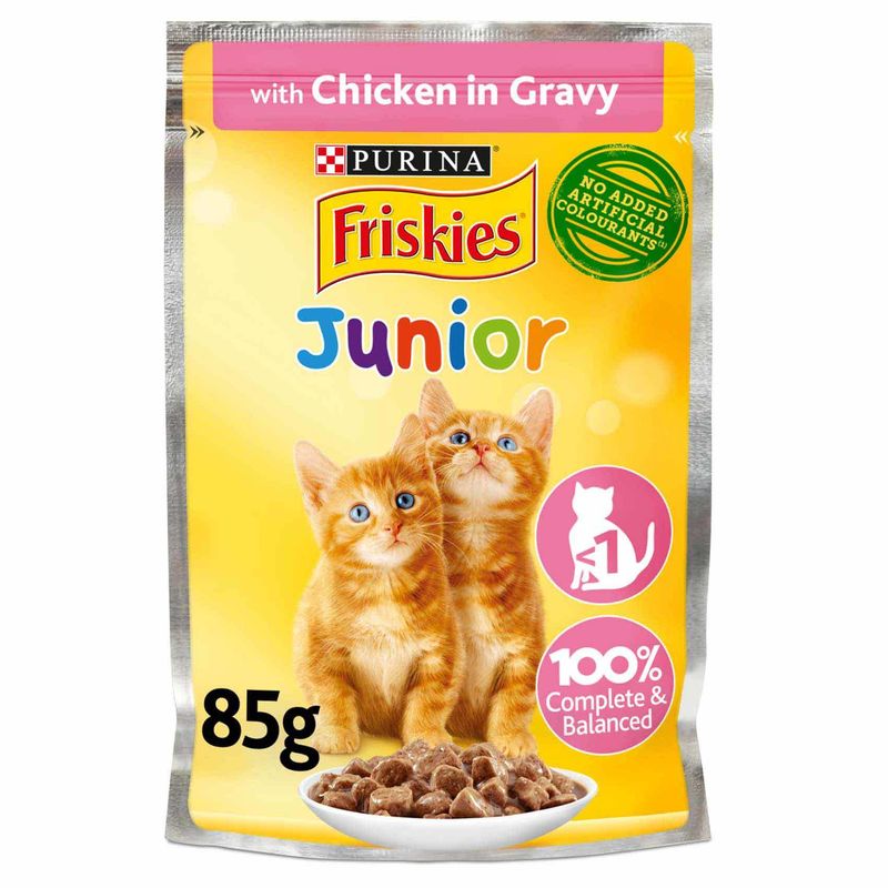 غذای پوچ گربه فریس کیز مدل chicken in gravy وزن 85 گرم