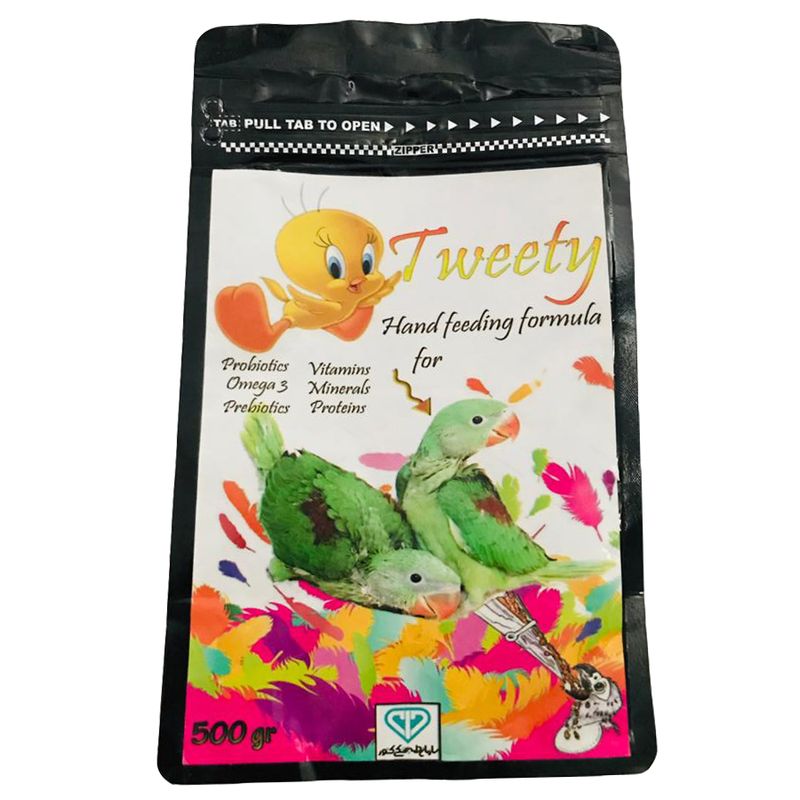 غذای کمکی پرندگان مدل tweety وزن 500 گرم