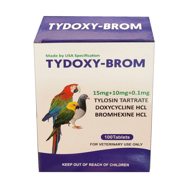 قرص ترکیبی پرندگان مدل tydoxy brom بسته 100 عددی