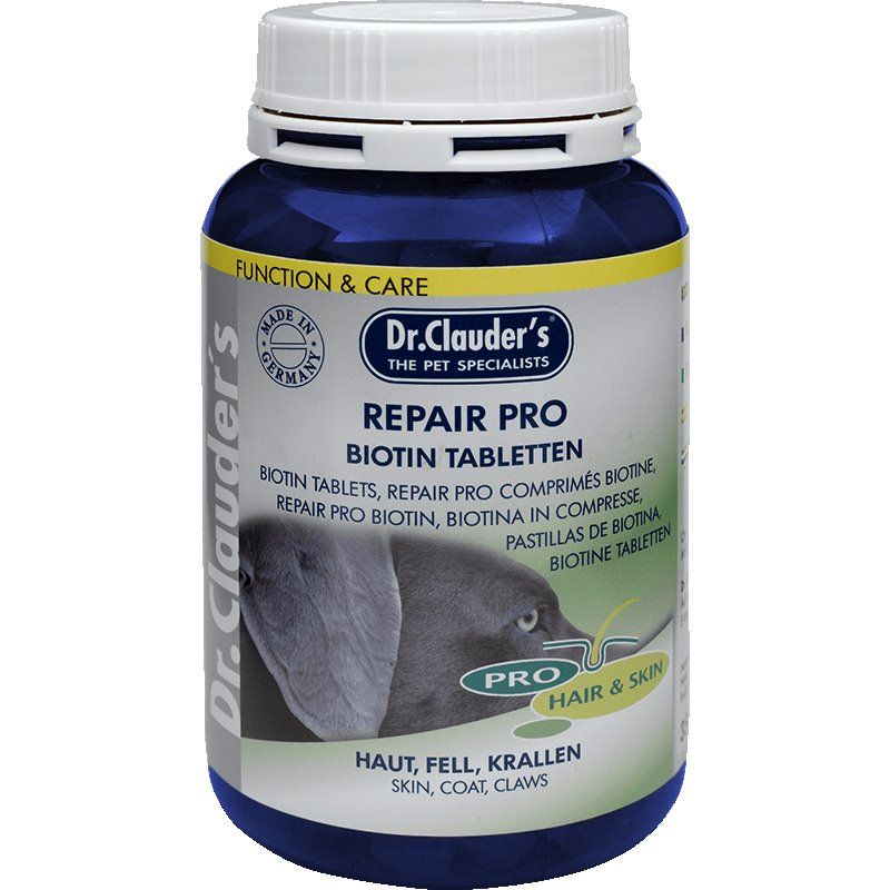 قرص تقویت کننده پوست و موی سگ دکتر کلادر مدل repair pro وزن 200 گرم