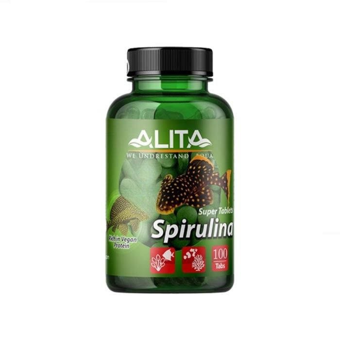 قرص جلبک اسپیرولینا مدل aliita بسته 100 عددی