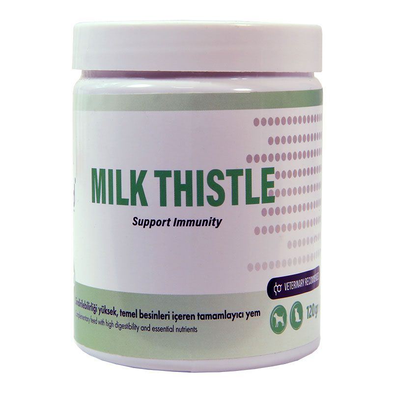 قرص جویدنی سگ و گربه وی اس دی مدل تقویت سیستم ایمنی و کبدی milk thistle وزن 120 گرم