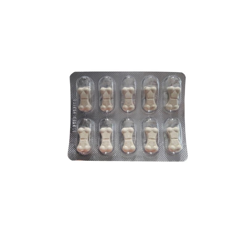 قرص ضد انگل سگ ورمکس مدل tasty bone tablet بسته 10 عددی