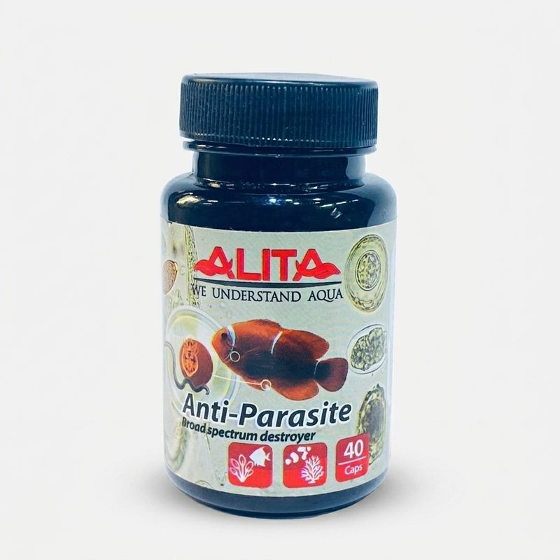 قرص ضدباکتری آبزیان آلیتا مدل anti parasite بسته 40 عددی