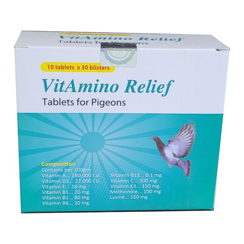 قرص مولتی ویتامین پرندگان ریلایف مدل vitamino مجموعه 100 عددی