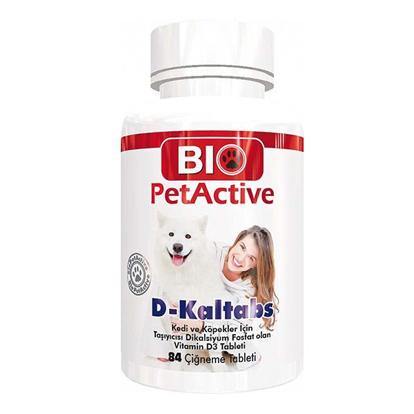 قرص مکمل سگ بایوپت اکتیو مدل d kaltabs وزن 126 گرم