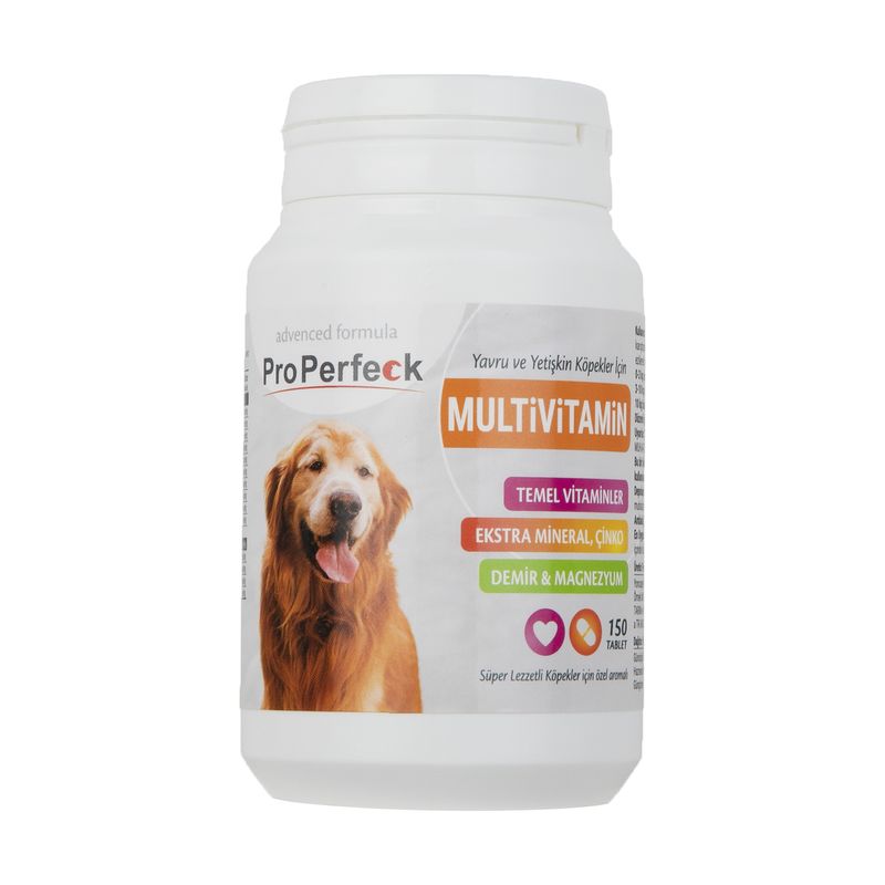 قرص مکمل سگ پروپرفک مدل multivitamin بسته 150 عددی