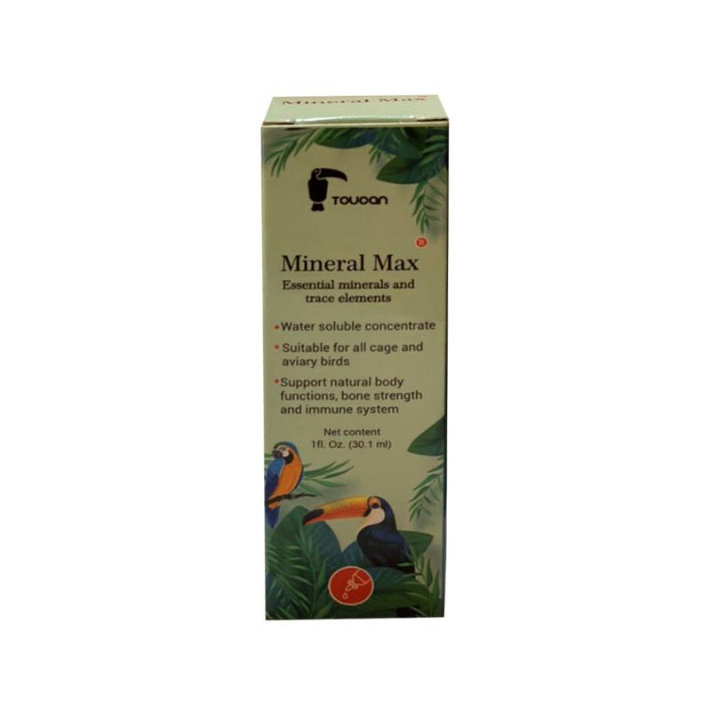 قطره پرندگان توکان مدل mineral max حجم 30میلی لیتر