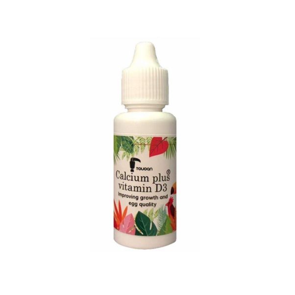 قطره کلسیم پرندگان توکان مدل vitamin d3 حجم 30 میلی لیتر