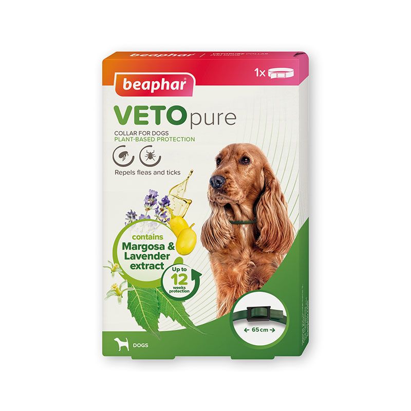 قلاده ضد کک و کنه سگ بیفار مدل vetopure flea tick collar