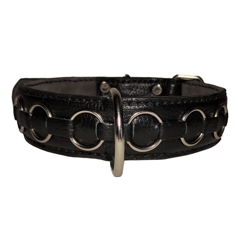 قلاده گردنی سگ چرمی مدل cir01091 وزن 150 گرم