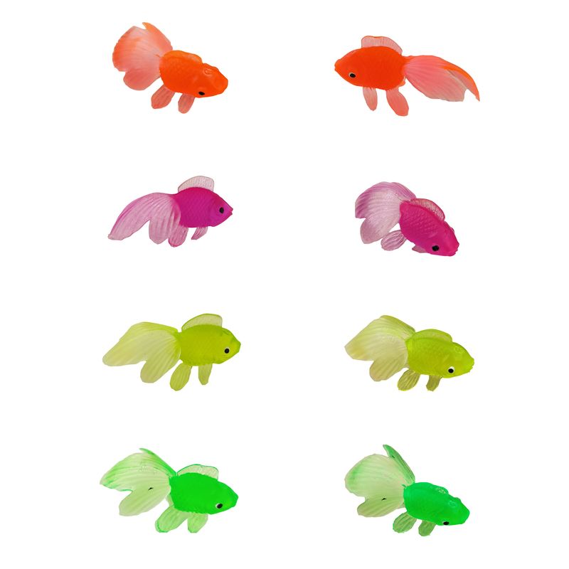 ماهی تزئینی آکواریوم مدل ژله ای کد m11 مجموعه 8 عددی