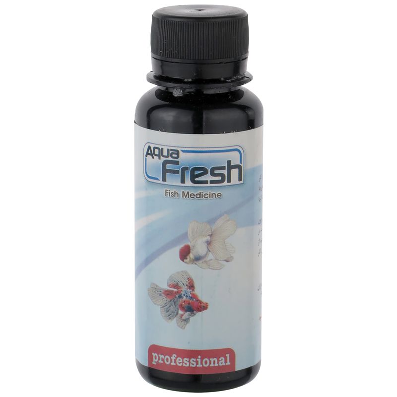محلول آماده ساز آب آكواريوم مدل aqua fresh حجم 100 میلی لیتر