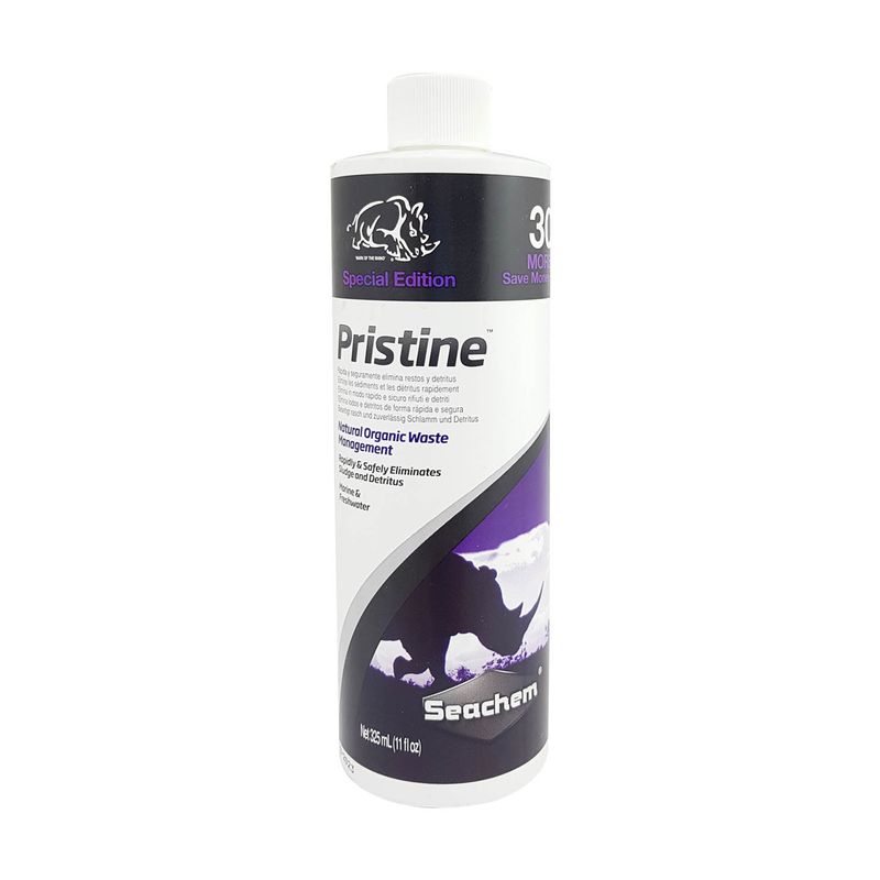 محلول آماده ساز آب آکواریوم سیچم کد 3030 مدل seachem pristine حجم 325 میلی لیتر