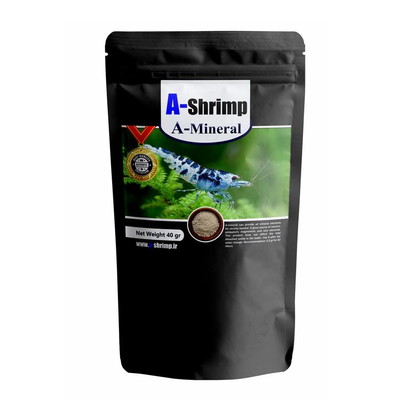 محلول آماده ساز آب آکواریوم میگو ای شریمپ مدل a mineral حجم 40 میلی لیتر