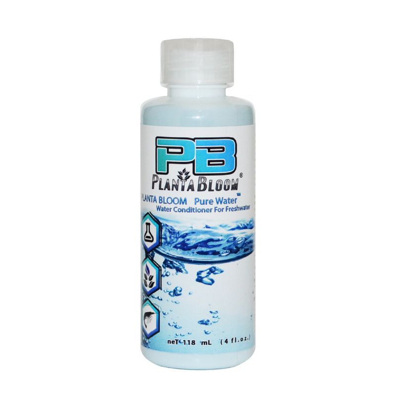 محلول آماده ساز آب آکواریوم پلانتا بلوم مدل pure water حجم 118 میلی لیتر