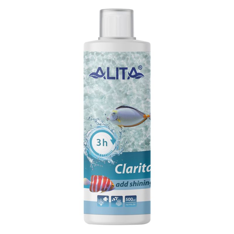 محلول شفاف کننده آب آکواریوم آلیتا مدل clarita حجم 500 میلی لیتر
