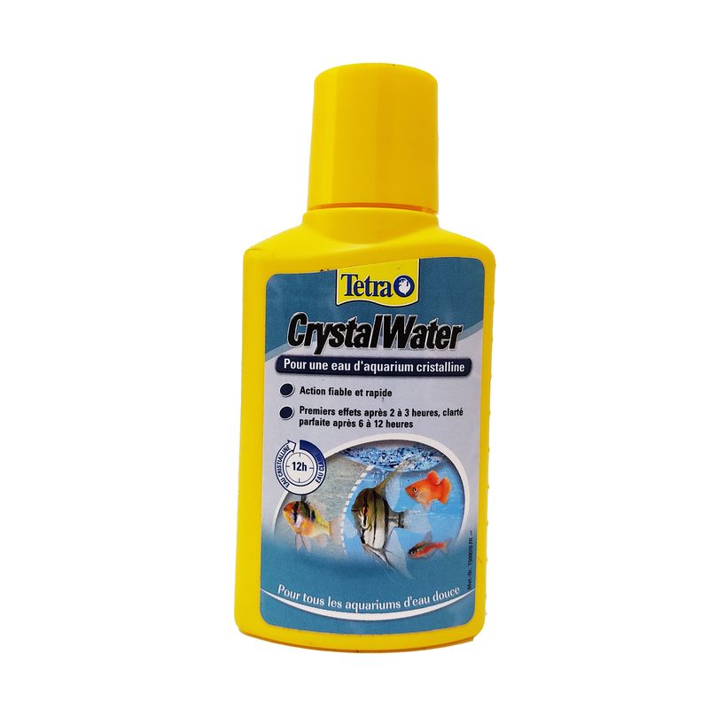 محلول شفاف کننده آب آکواریوم تترا مدل crystalwater کد t13 حجم 100 میلی لیتر