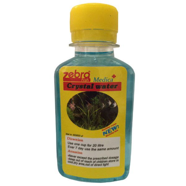 محلول شفاف کننده آکواریوم زبرا مدل cl 002 حجم 120 میلی لیتر